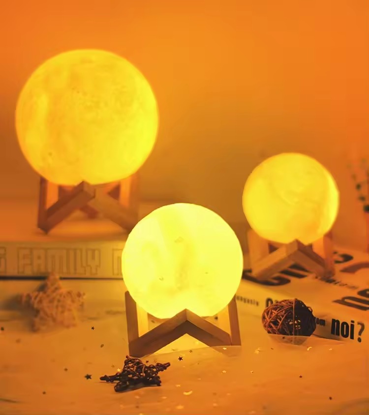 Lámpara tipo Luna 3D